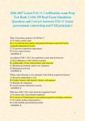 2026-2027 Latest FAC-C Certification exam Prep Test Bank 2 with 350 Real Exam Simulation Questions and Correct Answers&sol; FAC-C Exam &lpar;government contracting and FAR principles&rpar;