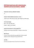 MSF RiderCoach Exam Comprehensive Questions and Correct Answers&vert;2026&sol;27 Updated