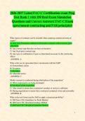2026-2027 Latest FAC-C Certification exam Prep Test Banks 1 & 2 with 700 Real Exam Simulation Questions and Correct Answers&sol; FAC-C Exam &lpar;government contracting and FAR principles&rpar;