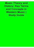 Music Theory and History Key Terms and Concepts in Western Music Study Guide 2025&sol; 2026 Complete Music Theory Preparation Material