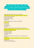 NRA Basic Range Safety Officer &lpar;RSO&rpar; exam questions and Correct Answers Review Latest 2026-2027&sol; NRA Basic RSO Exam Prep Test Bank with 350 Correctly Answered Practice Questions