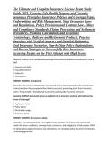 The Ultimate and Complete Insurance License Exam Study Guide 2025&comma; Covering Life Health Property and Casualty Insurance Principles&comma; Insurance Policies and Coverage Types&comma; Underwriting and Risk Management&comma; State Insurance Laws and Regulations&comma; Policy Provi