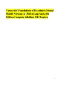 Varcarolis&rsquo; Foundations of Psychiatric Mental Health Nursing&colon; A Clinical Approach&comma; 8th Edition Complete Solutions All Chapters