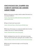 HVACR PACKAGE DEAL EXAMPREP 2026&NewLine;COMPLETE QUESTIONS AND ANSWERS&NewLine;ALREADY PASSED&NewLine;