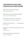 HVACR REVIEW PACK 2026 SOLVED&NewLine;QUESTIONS AND ACCURATE ANSWERS