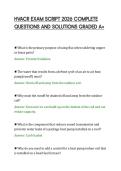 HVACR EXAM SCRIPT 2026 COMPLETE&NewLine;QUESTIONS AND SOLUTIONS GRADED A&plus;