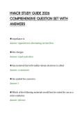 HVACR STUDY GUIDE 2026&NewLine;COMPREHENSIVE QUESTION SET WITH&NewLine;ANSWERS