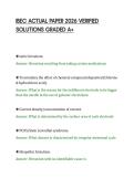 IBEC ACTUAL PAPER 2026 VERIFIED&NewLine;SOLUTIONS GRADED A&plus;
