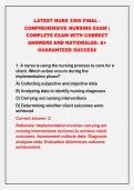 2026-2027 LATEST NURS 3365 FINAL -&NewLine;COMPREHENSIVE NURSING EXAM &vert;&NewLine;COMPLETE EXAM WITH CORRECT&NewLine;ANSWERS AND RATIONALES&period; A&plus;&NewLine;GUARANTEED SUCCESS
