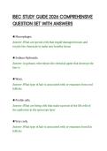 IBEC STUDY GUIDE 2026 COMPREHENSIVE&NewLine;QUESTION SET WITH ANSWERS