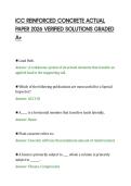 ICC REINFORCED CONCRETE ACTUAL&NewLine;PAPER 2026 VERIFIED SOLUTIONS GRADED&NewLine;A&plus;