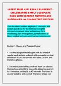 2026-2027 LATEST NURS 4341 EXAM 2 BLUEPRINT -&NewLine;CHILDBEARING FAMILY &vert; COMPLETE&NewLine;EXAM WITH CORRECT ANSWERS AND&NewLine;RATIONALES&period; A&plus; GUARANTEED SUCCESS