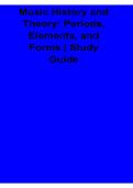 Music History and Theory Periods Elements and Forms Study Guide 2025&sol; 2026 Complete Music Theory Preparation Material