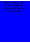 Music History and Theory Periods Terms and Forms Study Guide 2025&sol; 2026 Complete Music Theory Preparation Material