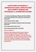 NURS 3325 Complete Elder Care Exam Bundle 2026&ndash;2027 &vert; Holistic Care&comma; Gerontology & Elder Care with Rationales