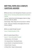 IMDP FINAL PAPER 2026 COMPLETE&NewLine;QUESTIONS ANSWERS&NewLine;