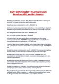 GOVT 2306-Chapter 10-Lehmann Exam Questions With Verified Answers