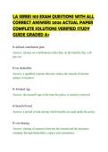LA SERIES 103 EXAM QUESTIONS WITH ALL&NewLine;CORRECT ANSWERS 2026 ACTUAL PAPER&NewLine;COMPLETE SOLUTIONS VERIFIED STUDY&NewLine;GUIDE GRADED A&plus;