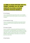 LA SERIES 103 EXAM QUESTIONS WITH ALL&NewLine;CORRECT ANSWERS 2026 TEST BANK&NewLine;COMPLETE SOLUTIONS ACCURATE&NewLine;LEARNING PACKAGE GRADED A&plus;