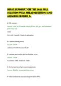 INRAT EXAMINATION TEST 2026 FULL&NewLine;SOLUTION VIEW AHEAD QUESTIONS AND&NewLine;ANSWERS GRADED A&plus;