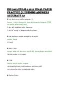 INS 3003 EXAM 2 2026 FINAL PAPER&NewLine;PRACTICE QUESTIONS ANSWERS&NewLine;ACCURATE A&plus;&NewLine;