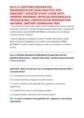 20-FL-X CERTIFIED DESIGNATED REPRESENTATIVE EXAM PRACTICE TEST 2026&sol;2027 &vert; UPDATED STUDY GUIDE WITH VERIFIED ANSWERS&comma; DETAILED RATIONALES & PROFESSIONAL CERTIFICATION PREPARATION MATERIAL &lpar;INSTANT DOWNLOAD PDF&rpar;