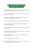 Records Management Exam Questions and Answers
