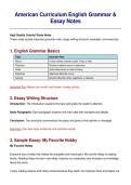 English grammar Important eassay