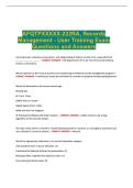 AFQTPXXXXX-222RA&comma; Records Management - User Training Exam Questions and Answers