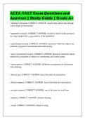 ALTA CALT Exam Questions and&NewLine;Answers &vert; Study Guide &vert; Grade A&plus;