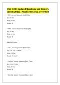 WGU D334 Updated Questions and Answers&NewLine;&lpar;2026&sol;2027&rpar; &vert; Practice Review &vert; A&plus; Verified