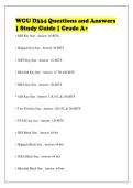 WGU D334 Questions and Answers&NewLine;&vert; Study Guide &vert; Grade A&plus;
