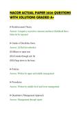 NACOR ACTUAL PAPER 2026 QUESTIONS&NewLine;WITH SOLUTIONS GRADED A&plus;