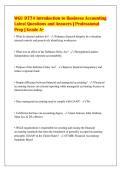 WGU D774 Introduction to Business Accounting&NewLine;Latest Questions and Answers &vert; Professional&NewLine;Prep &vert; Grade A&plus;