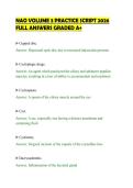 NAO VOLUME 3 PRACTICE SCRIPT 2026&NewLine;FULL ANSWERS GRADED A&plus;