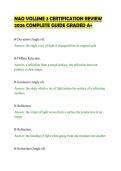 NAO VOLUME 3 CERTIFICATION REVIEW&NewLine;2026 COMPLETE GUIDE GRADED A&plus;