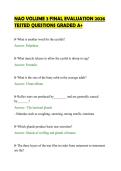 NAO VOLUME 3 FINAL EVALUATION 2026&NewLine;TESTED QUESTIONS GRADED A&plus;