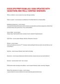 EXOS XPS PREP EXAM JULY 2026 UPDATED WITH QUESTIONS AND WELL-VERIFIED ANSWERS