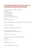 EXOS SPORTS PERFORMANCE SPECIALIST EXAM QUESTIONS AND ANSWERS 100&percnt; PASS 2026