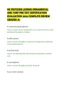 NC PESTICIDE LICENSE ORNAMENTAL&NewLine;AND TURF PRE TEST CERTIFICATION&NewLine;EVALUATION 2026 COMPLETE REVIEW&NewLine;GRADED A&plus;