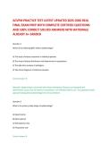ACVPM PRACTICE TEST LATEST UPDATED 2025-2026 REAL FINAL EXAM PREP WITH COMPLETE CERTIFIED QUESTIONS AND 100&percnt; CORRECT SOLVED ANSWERS WITH RATIONALE ALREADY A&plus; GRADED