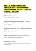 NON CDL IL PRACTICE TEST 2026&NewLine;QUESTIONS WITH CORRECT ANSWERS&NewLine;DETAILED REVIEW MATERIAL ACCURATE&NewLine;CONTENT GRADED A&plus;