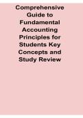 Comprehensive Guide to Fundamental Accounting Principles for Students Key Concepts and Study Review 2025&sol; 2026