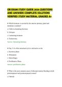 OB EXAM STUDY GUIDE 2026 QUESTIONS&NewLine;AND ANSWERS COMPLETE SOLUTIONS&NewLine;VERIFIED STUDY MATERIAL GRADED A&plus;