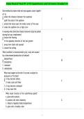 State Board Test &num;1 &lpar;110 Questions&rpar; and Answers Graded A&plus;
