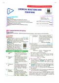 Chemical reaction chapter notes