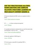 OSSF TEST PRACTICE EXAM 2026 FINAL&NewLine;PAPER QUESTIONS AND COMPLETE&NewLine;SOLUTIONS STRUCTURED LEARNING KIT&NewLine;HIGH QUALITY CONTENT GRADED A&plus;&NewLine;