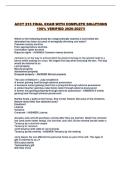 ACCT 215 FINAL EXAM WITH COMPLETE SOLUTIONS 100&percnt; VERIFIED 2026-2027&excl;&excl;