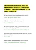 OHIO LEAD RISK ASSESSOR PRACTICE&NewLine;EXAM QUESTIONS FULLY SOLVED 2026&NewLine;COMPLETE SOLUTIONS VERIFIED STUDY&NewLine;GUIDE GRADED A&plus;
