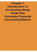Chapter 1 Introduction to Accounting Study Guide Key Concepts Financial Accounting Basics 2025&sol; 2026